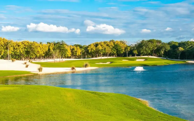 d campo golf lago cancun caribe